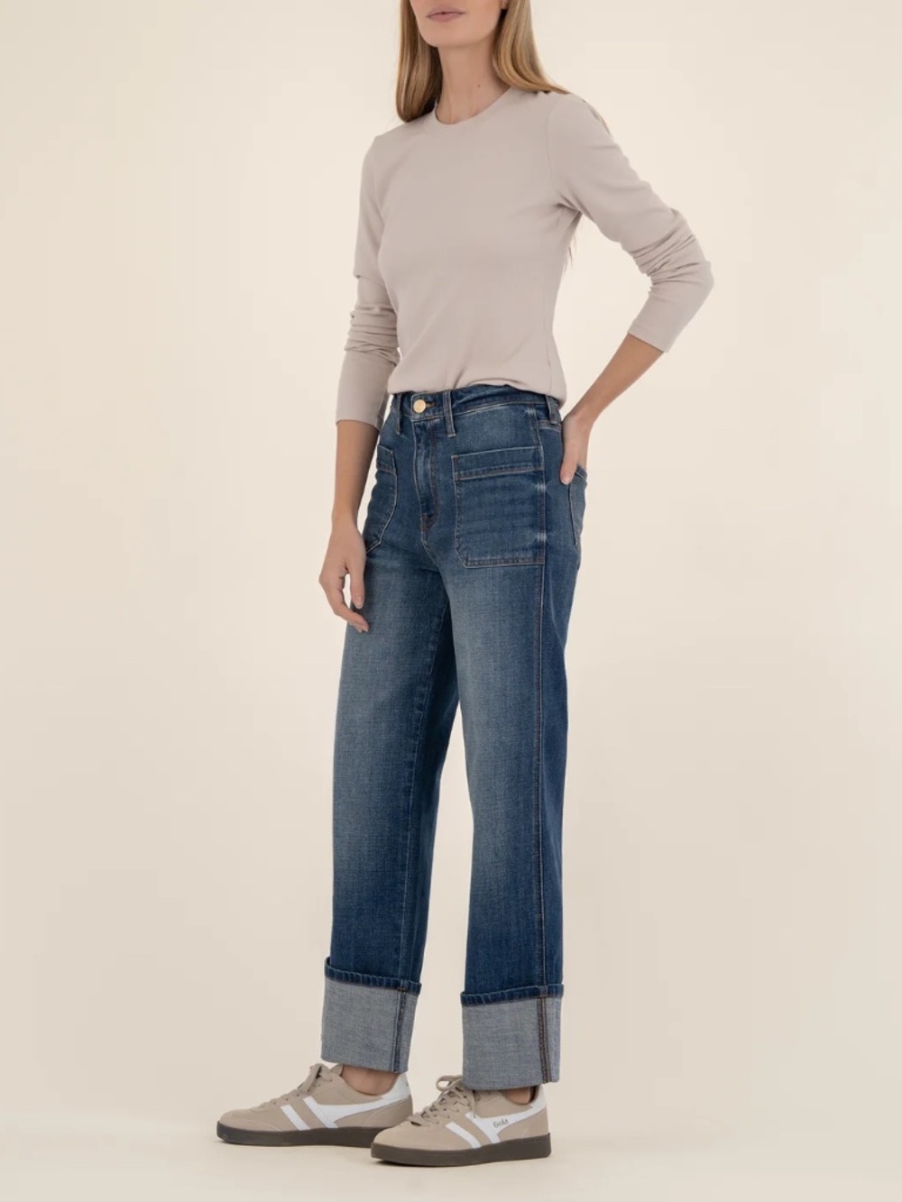 Kut from the Kloth Sienna High Rise Straight Leg, Petite